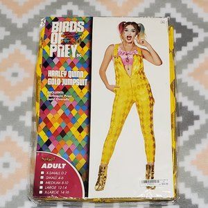 Birds of Prey Overall Gold Jumpsuit
